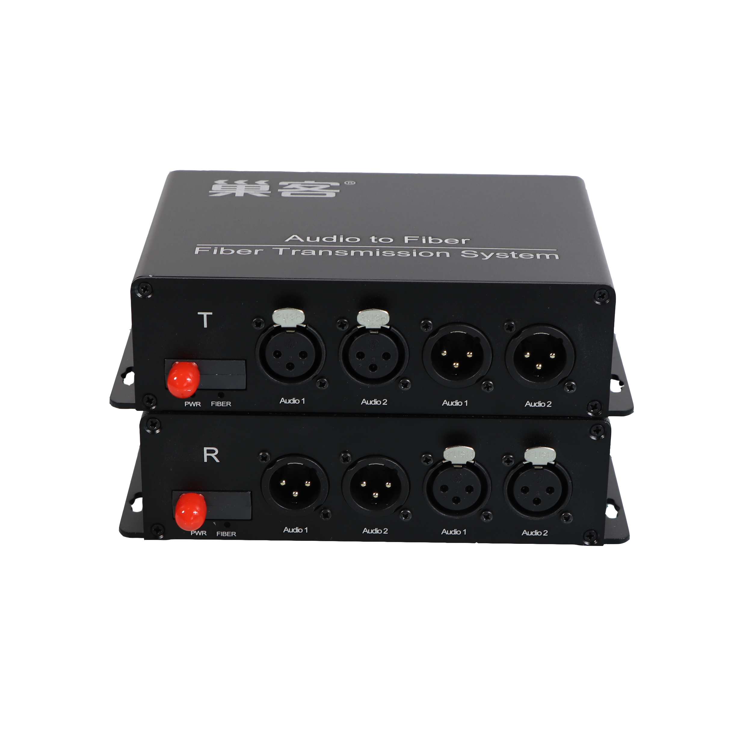 商用级1-32路卡侬头平衡音频光端机系列